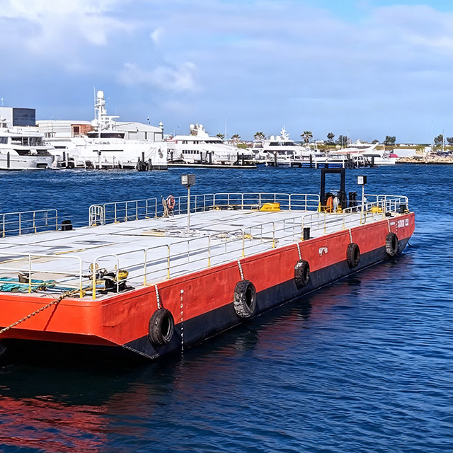 Heavy-Duty Pontoon Boat for Efficient Cargo Transport And Shipping