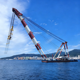 Heavy-Duty A-Shaped Crane for Industrial Applications and Safety