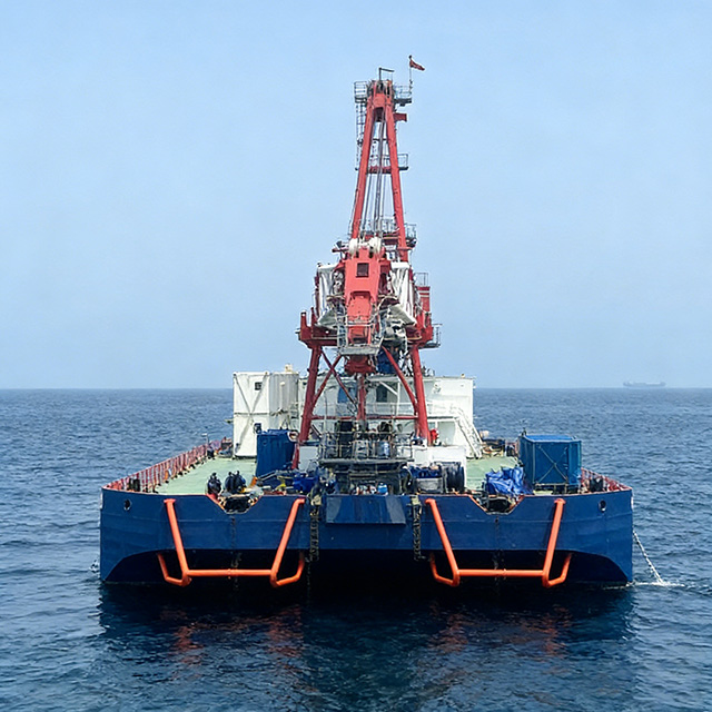 Non-Propelled Floating Crane for Sale | Heavy Lift Barge Crane Manufacturer