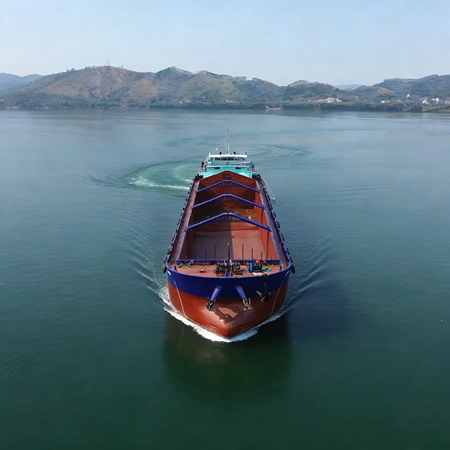 Inland Bulk Carrier | River Bulk Cargo Ship | Shallow-Draft Inland Waterway Bulk Vessel