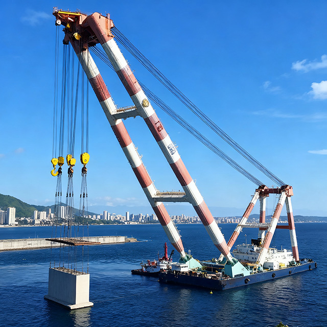 Heavy-Duty A-Shaped Crane for Industrial Applications and Safety
