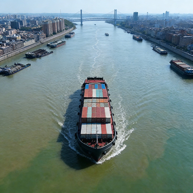 River-Sea Container Ship for Domestic Logistics | Inland Container Feeder Vessel