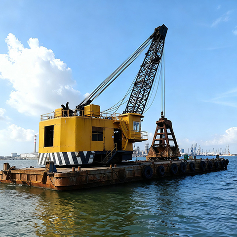 Heavy-Duty Grab Dredger Vessel for Diverse Project Needs