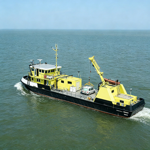 Custom Inland Service Craft | Engineered River Service Vessel | Low Draft Utility Workboat
