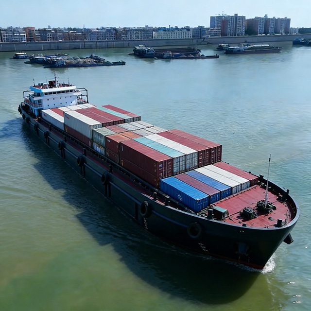 River-Sea Container Ship for Domestic Logistics | Inland Container Feeder Vessel