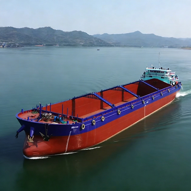 Inland Bulk Carrier | River Bulk Cargo Ship | Shallow-Draft Inland Waterway Bulk Vessel