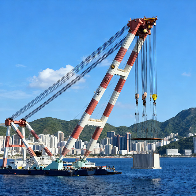 Heavy-Duty A-Shaped Crane for Industrial Applications and Safety