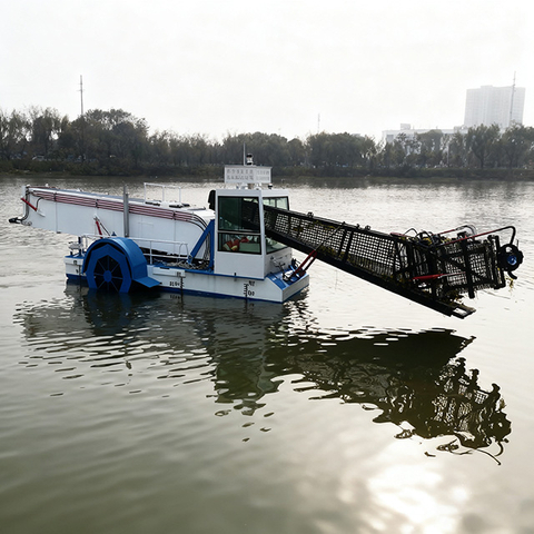 Advanced Aquatic Weed Harvester Boat for Efficient Waterway Management