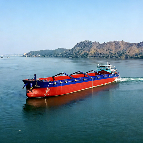 Inland Bulk Carrier | River Bulk Cargo Ship | Shallow-Draft Inland Waterway Bulk Vessel