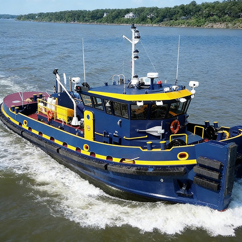 Steel Inland Tugboat – Shallow Draft River Tug for Inland Waterway Towing