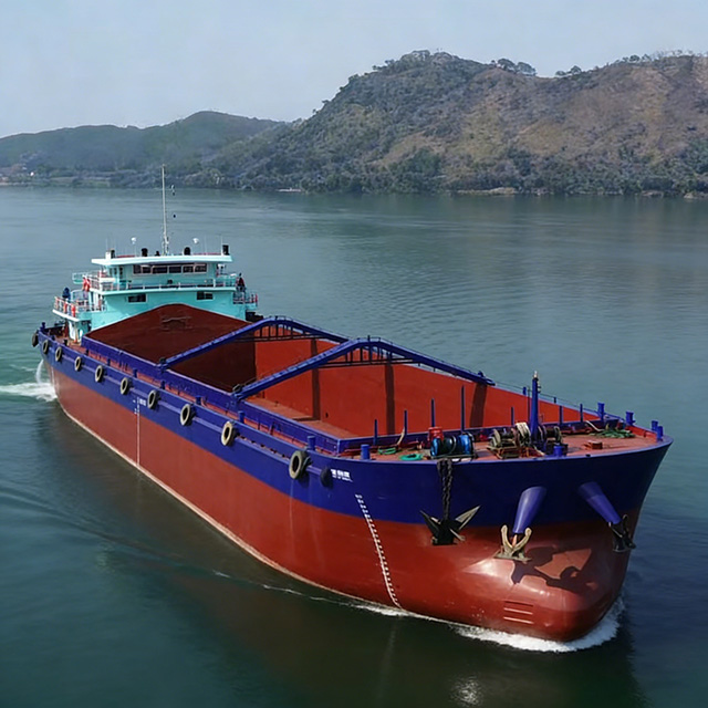 Inland Bulk Carrier | River Bulk Cargo Ship | Shallow-Draft Inland Waterway Bulk Vessel